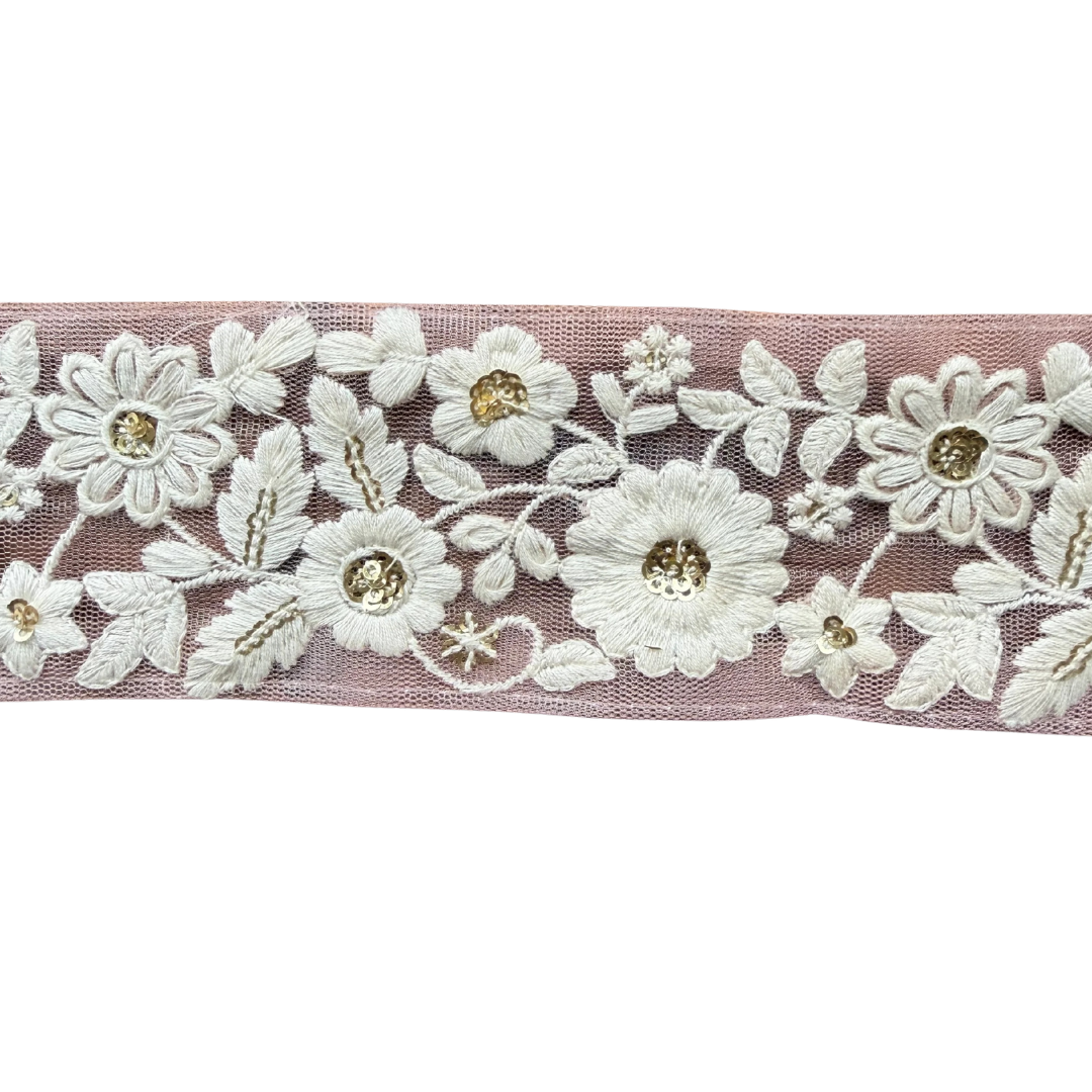 Ribbon – White Flowers