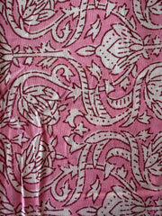 100% Cotton Fabric – Pink & White Floral