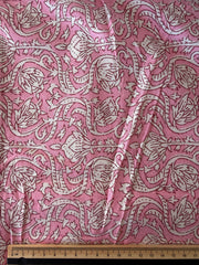 100% Cotton Fabric – Pink & White Floral