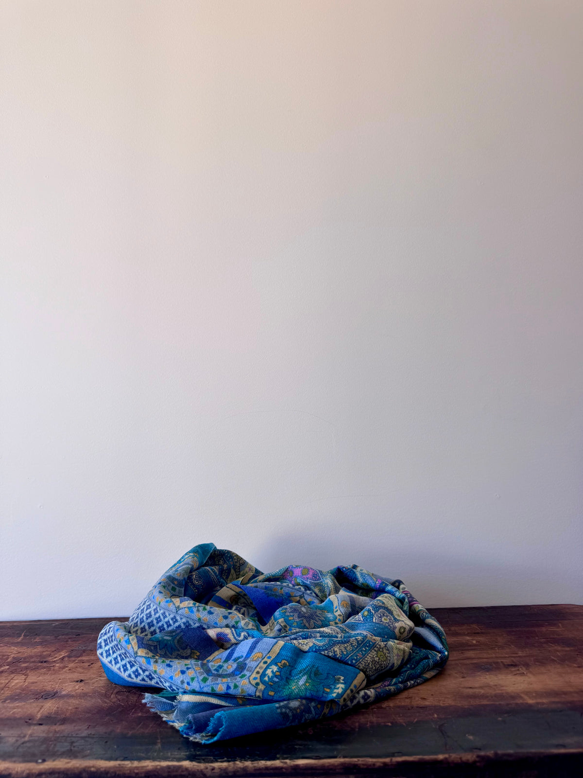 100% Fine Merino Wool Scarves – Aqua Blue