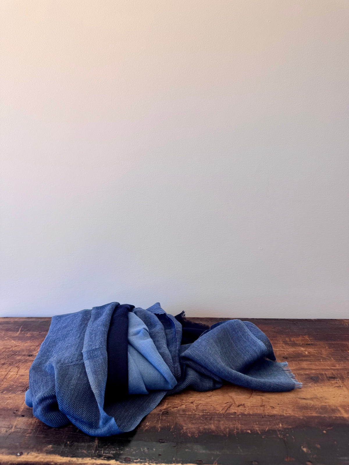 100% Fine Merino Wool Scarves – Light Blue