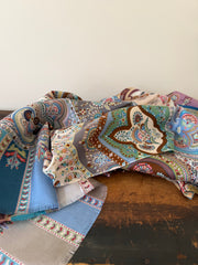 100% Silk Scarves – Colorful Paisley Pattern