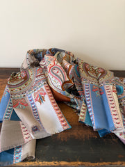 100% Silk Scarves – Colorful Paisley Pattern