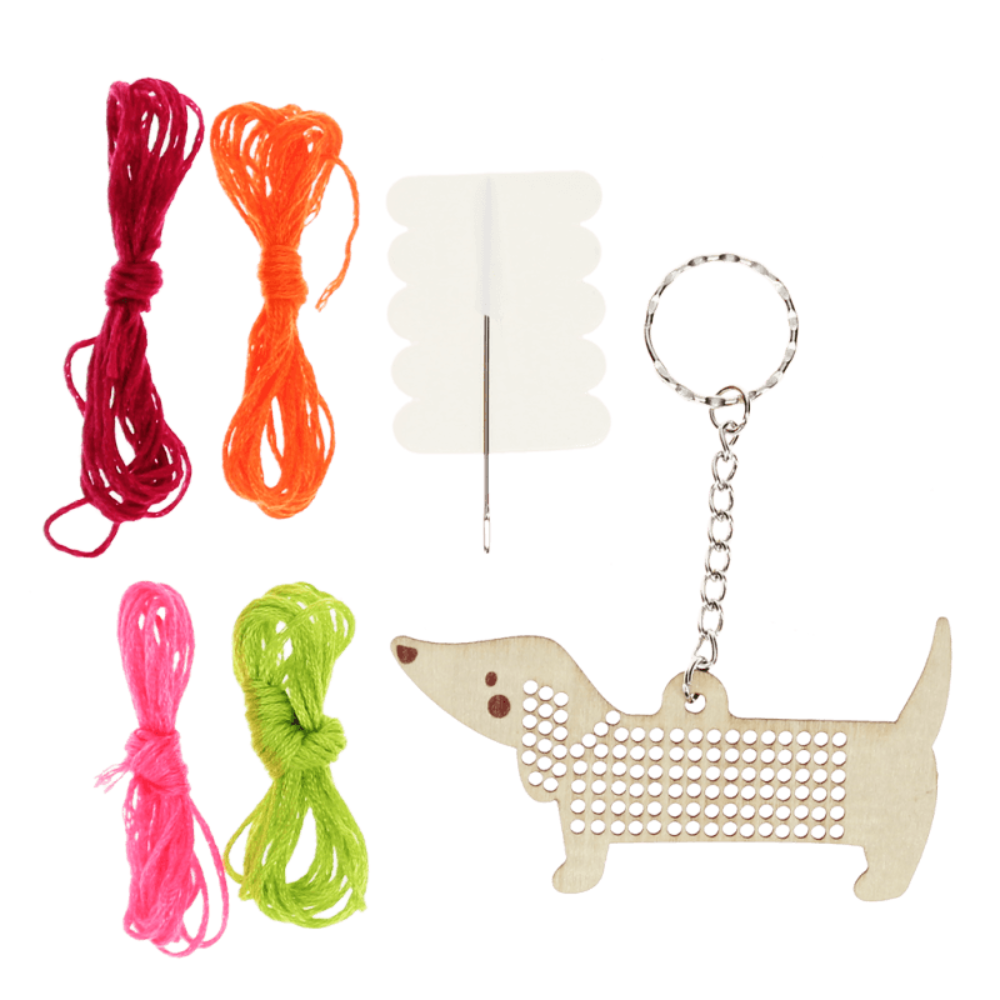 Rex London Stitch Your Own Keyring - Sausage Dog