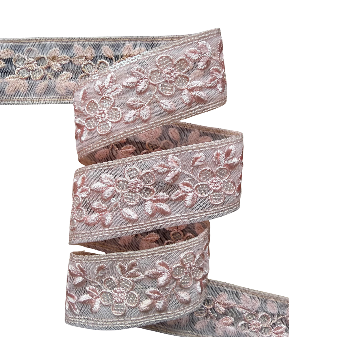 Ribbon – Pale Pink Floral