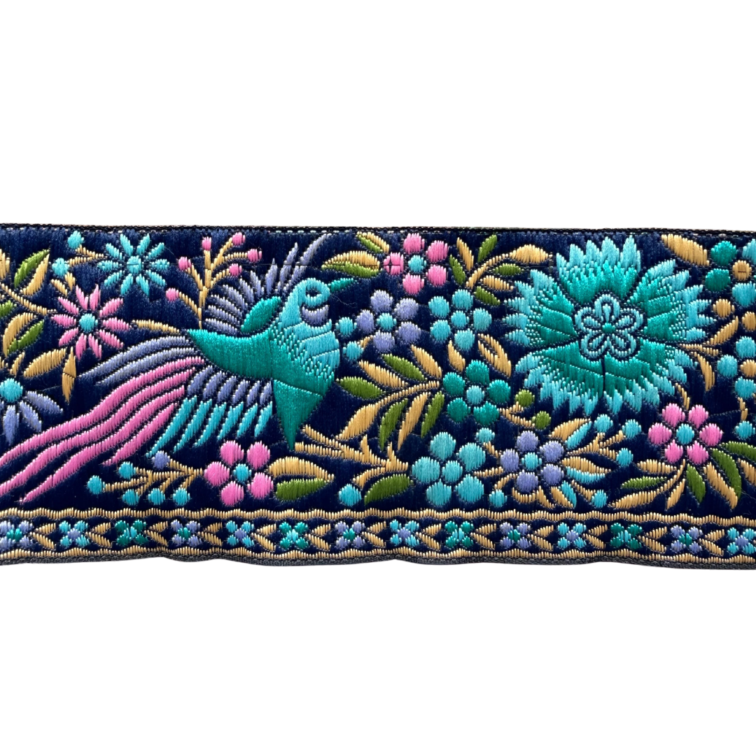 Ribbon – Turquoise & Pink Peacock