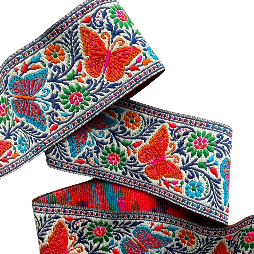 Ribbon – Red Butterflies