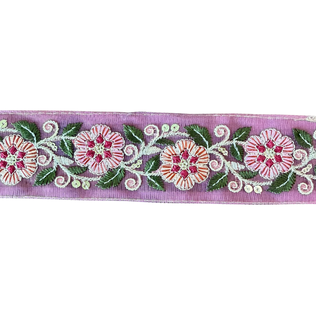 Dusty Pink Floral Ribbon
