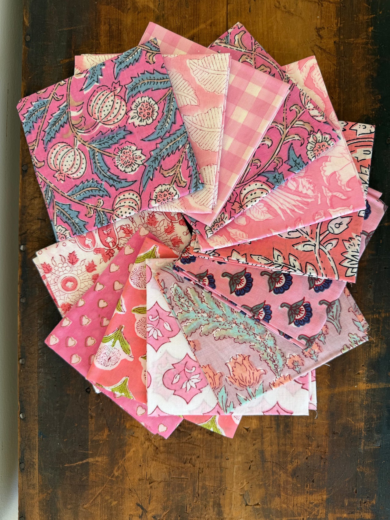 100% Cotton Fat Quarters - Pink