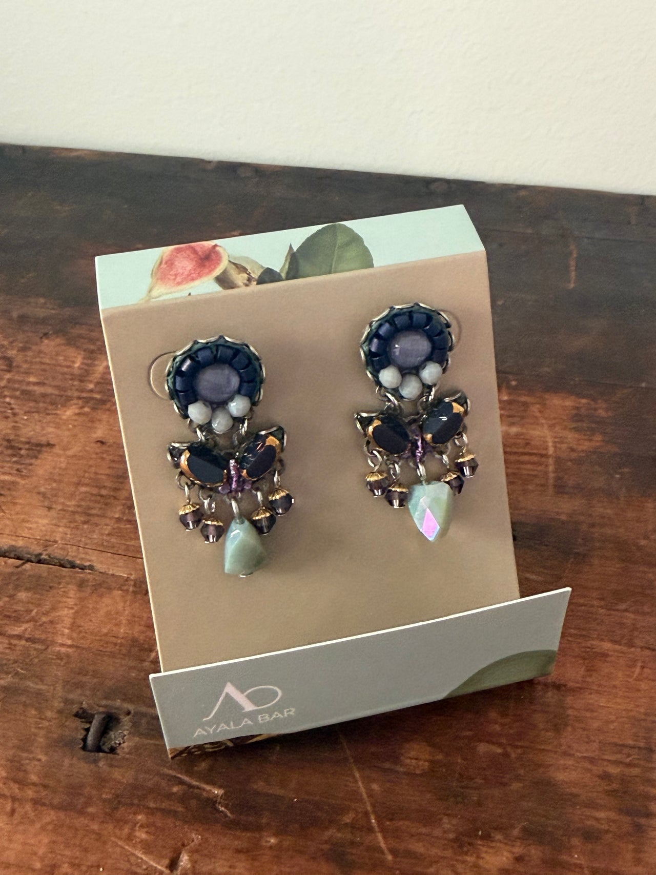 Ayala Bar Earrings - Purple & Mauve