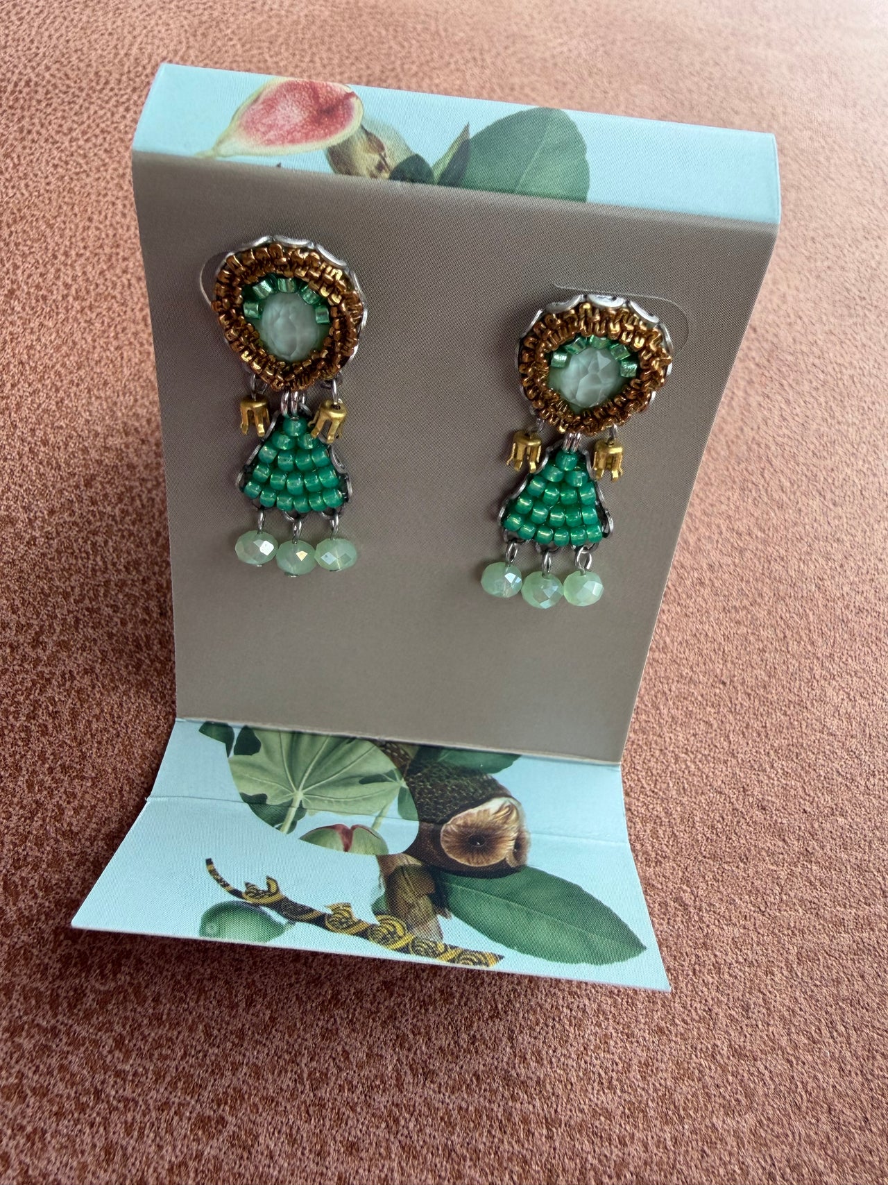 Ayala Bar Earrings - Bold Green