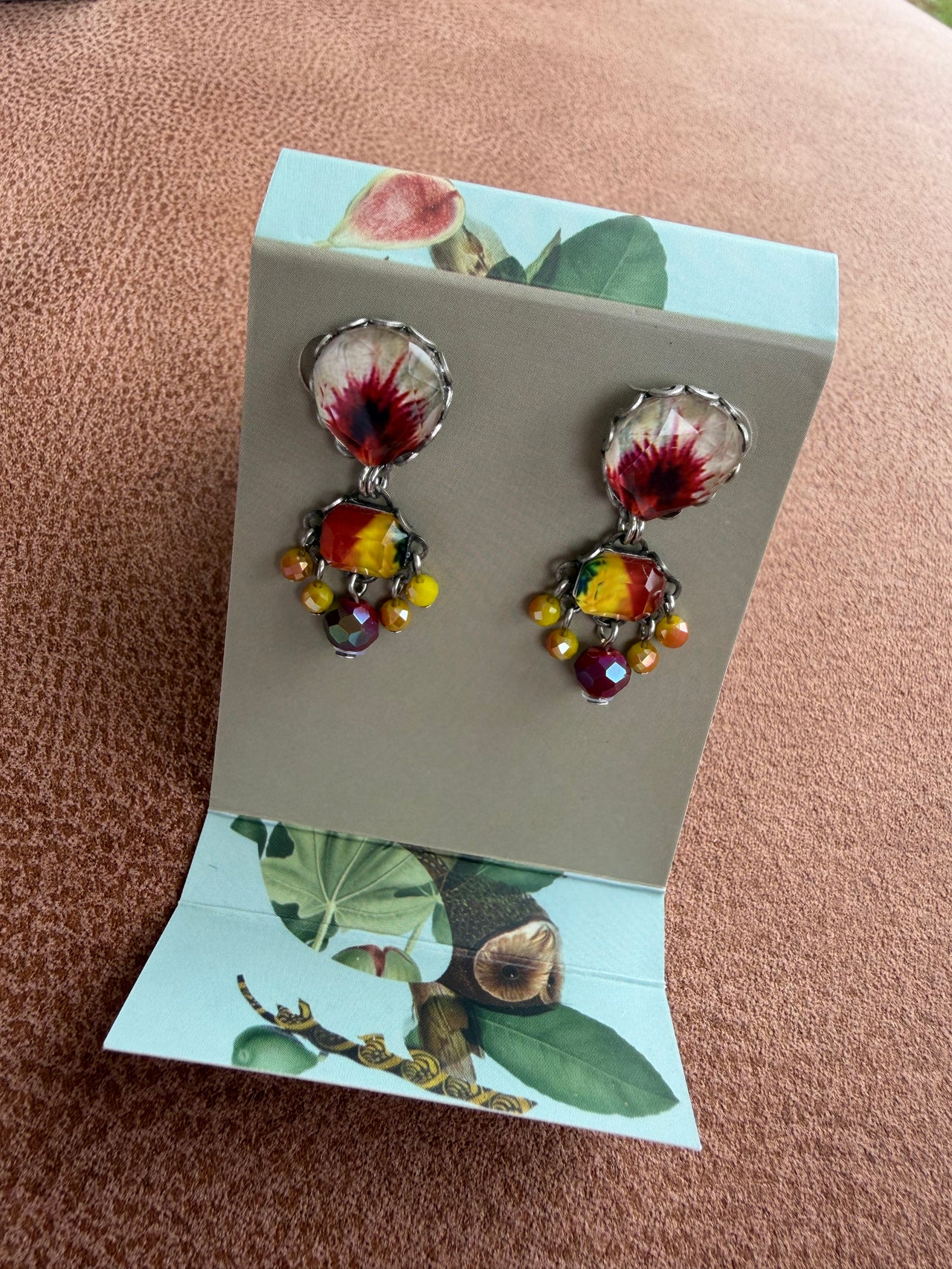 Ayala Bar Earrings - Orange Classic