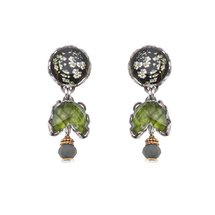 Ayala Bar Earrings - Blue & Green