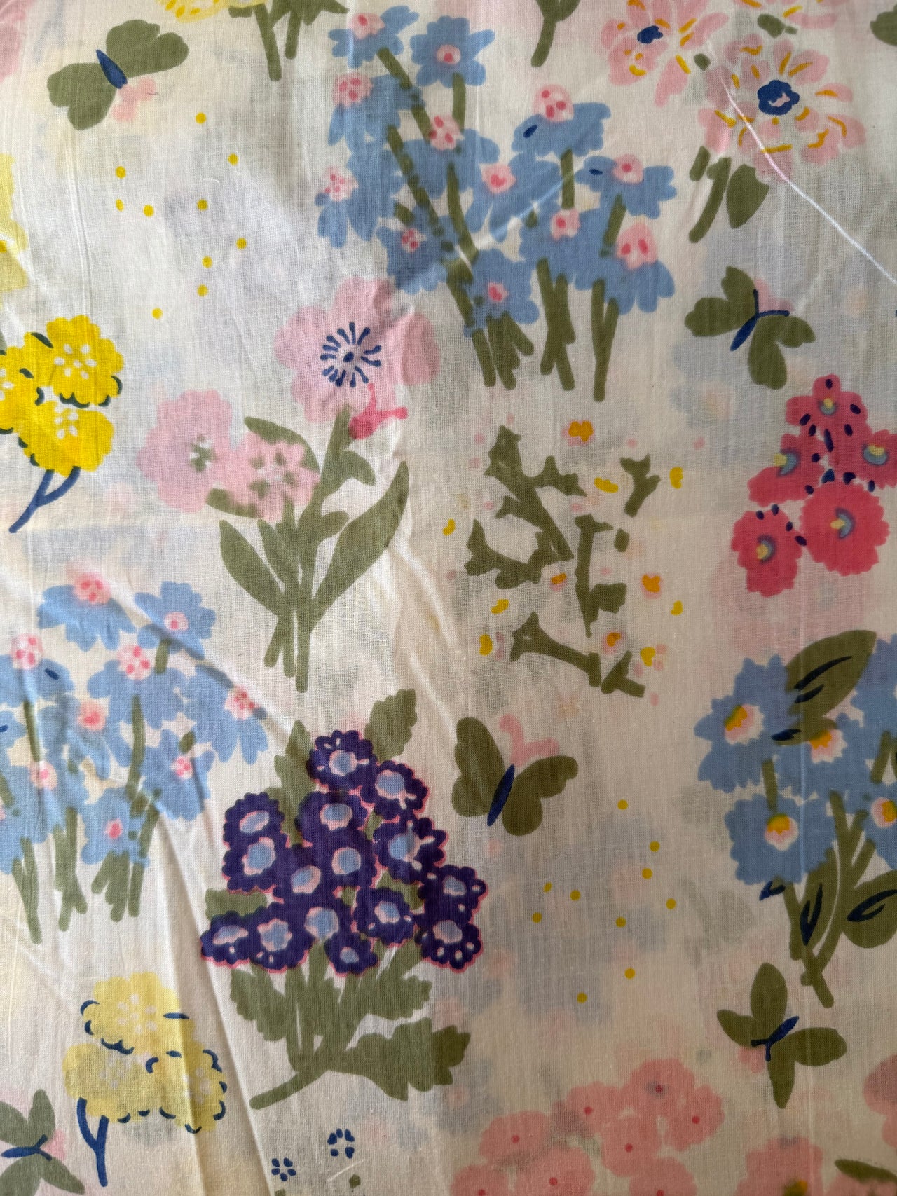 100% Cotton Fabric – Pastel Floral
