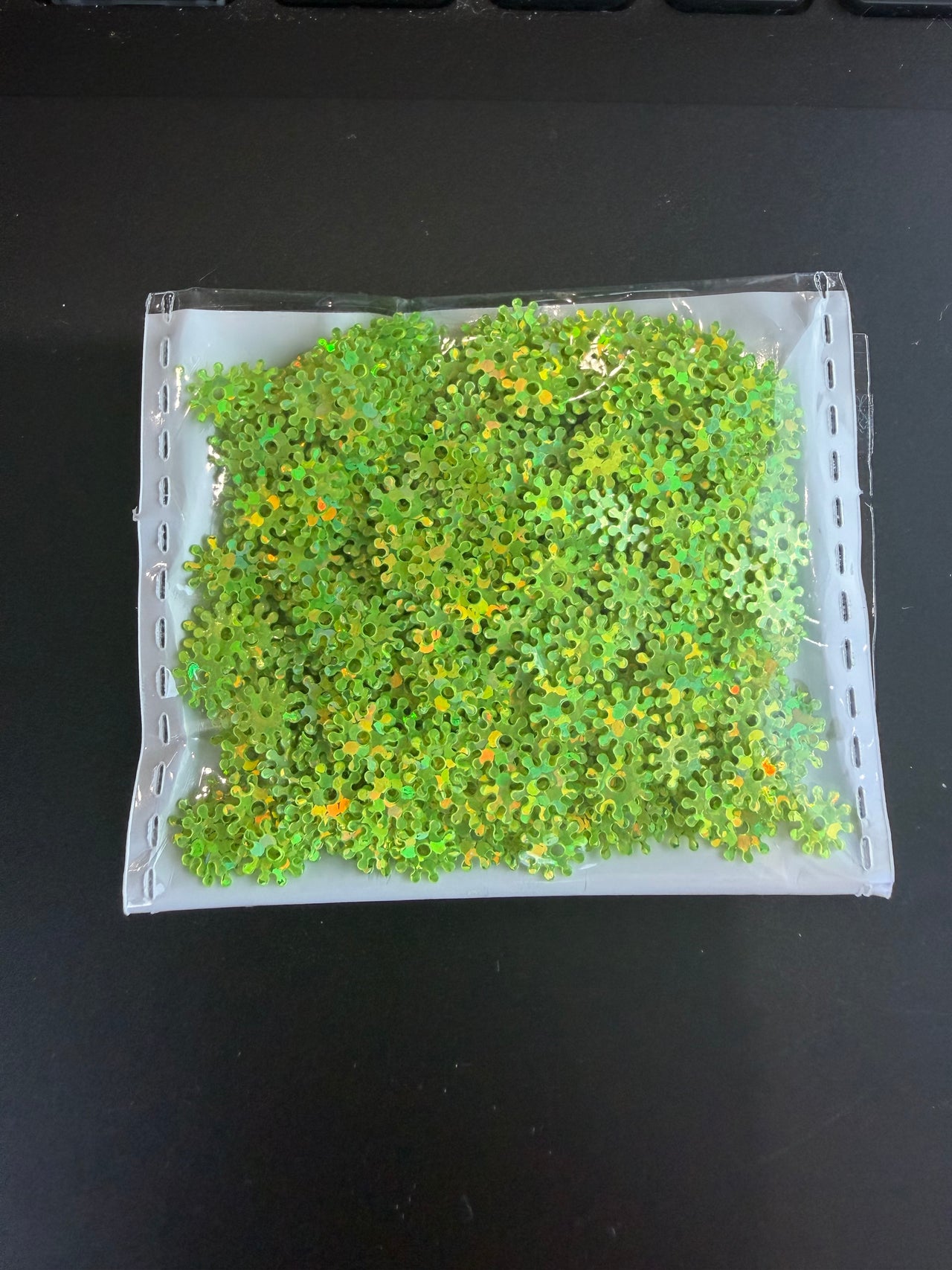 Green Sequins -  Small Pinwheels