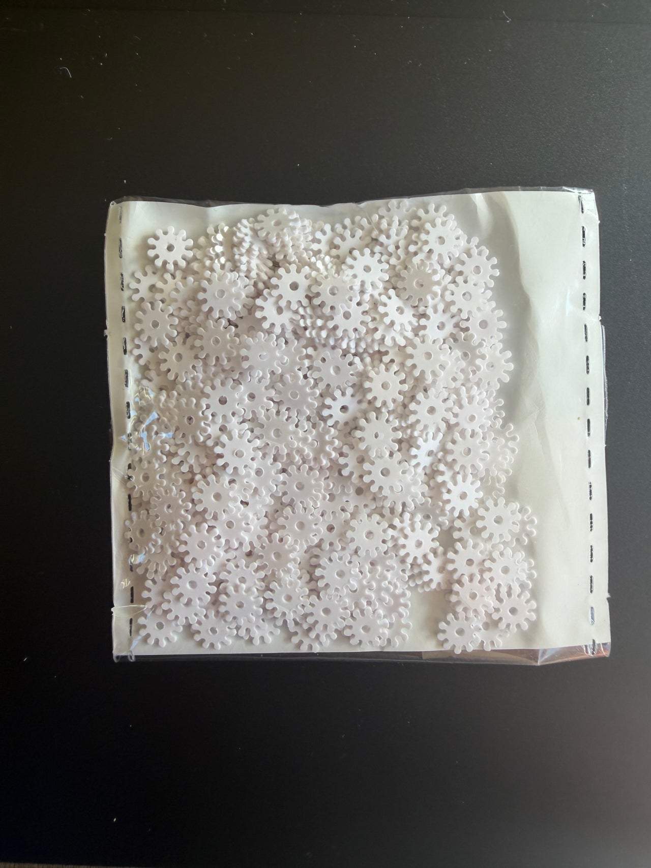 White Sequins - Tiny Pinwheels