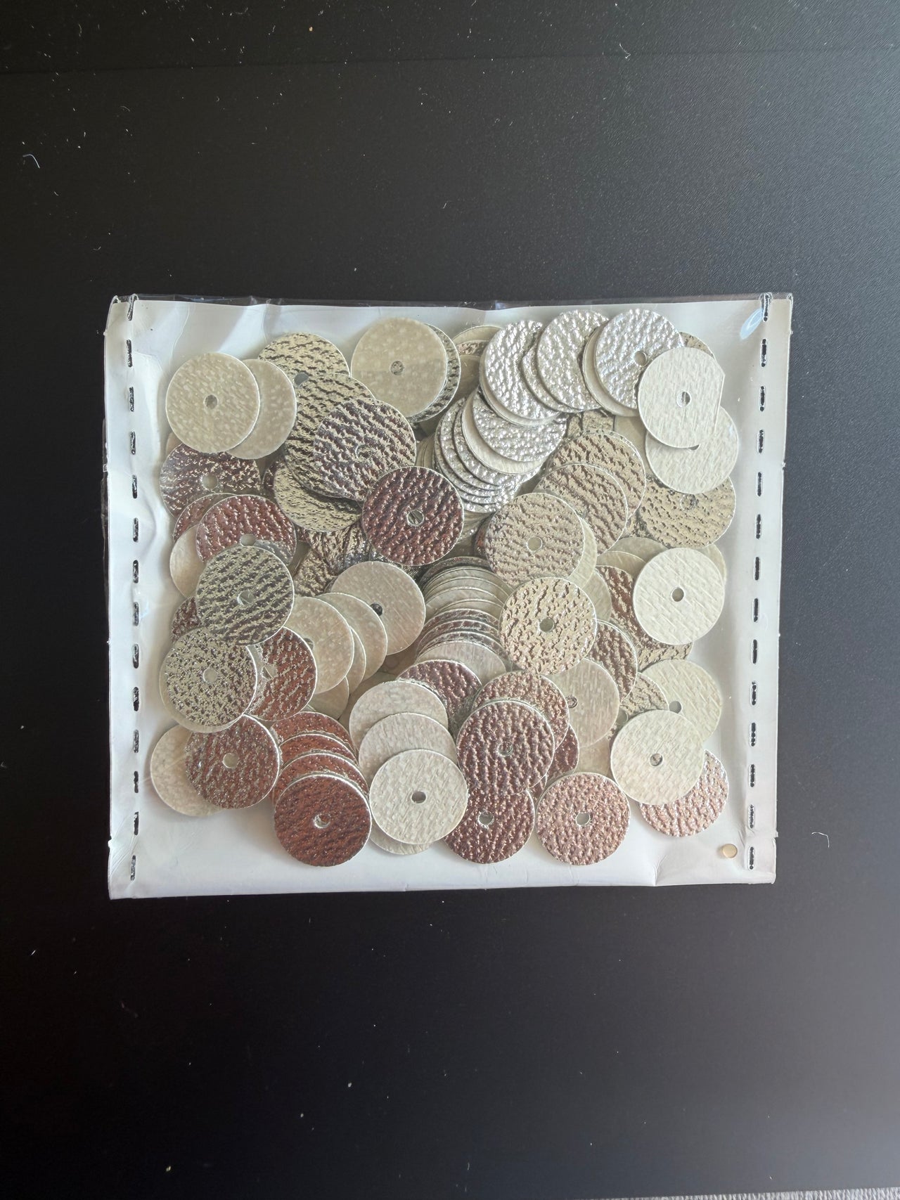 Silver Sequins - Round