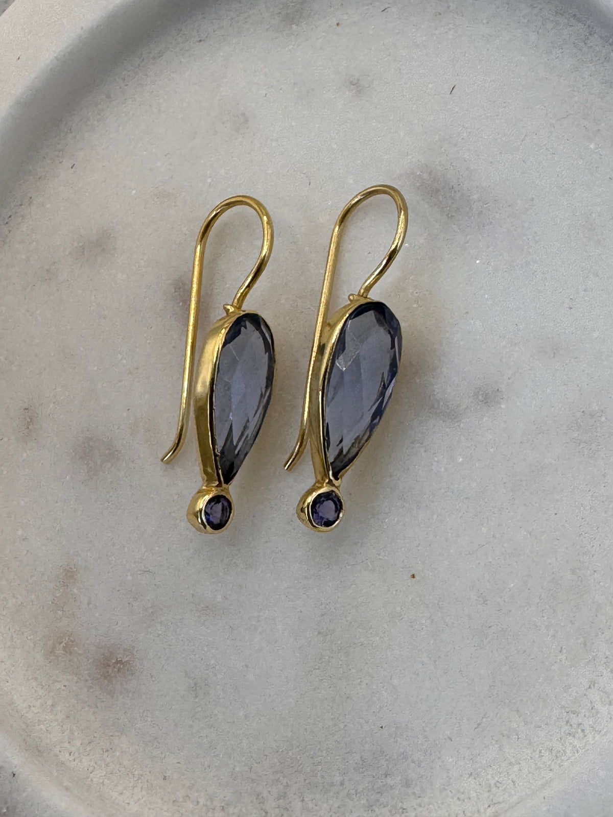 Amethyst Teardrop Earrings