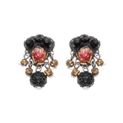 Ayala Bar Earrings – Black & Gold