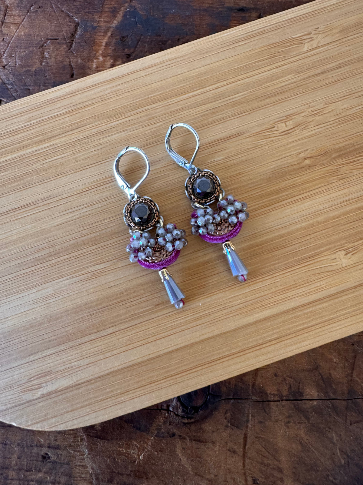 Ayala Bar Earrings – Plum Drops