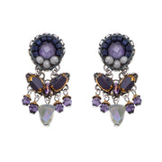 Ayala Bar Earrings – Purple & Mauve