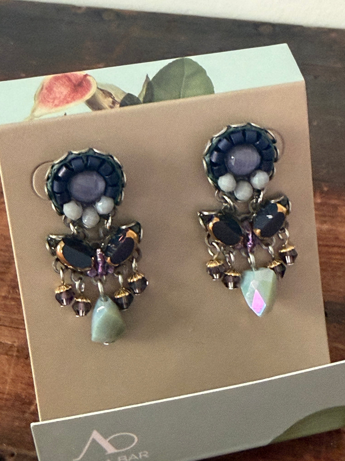 Ayala Bar Earrings – Purple & Mauve