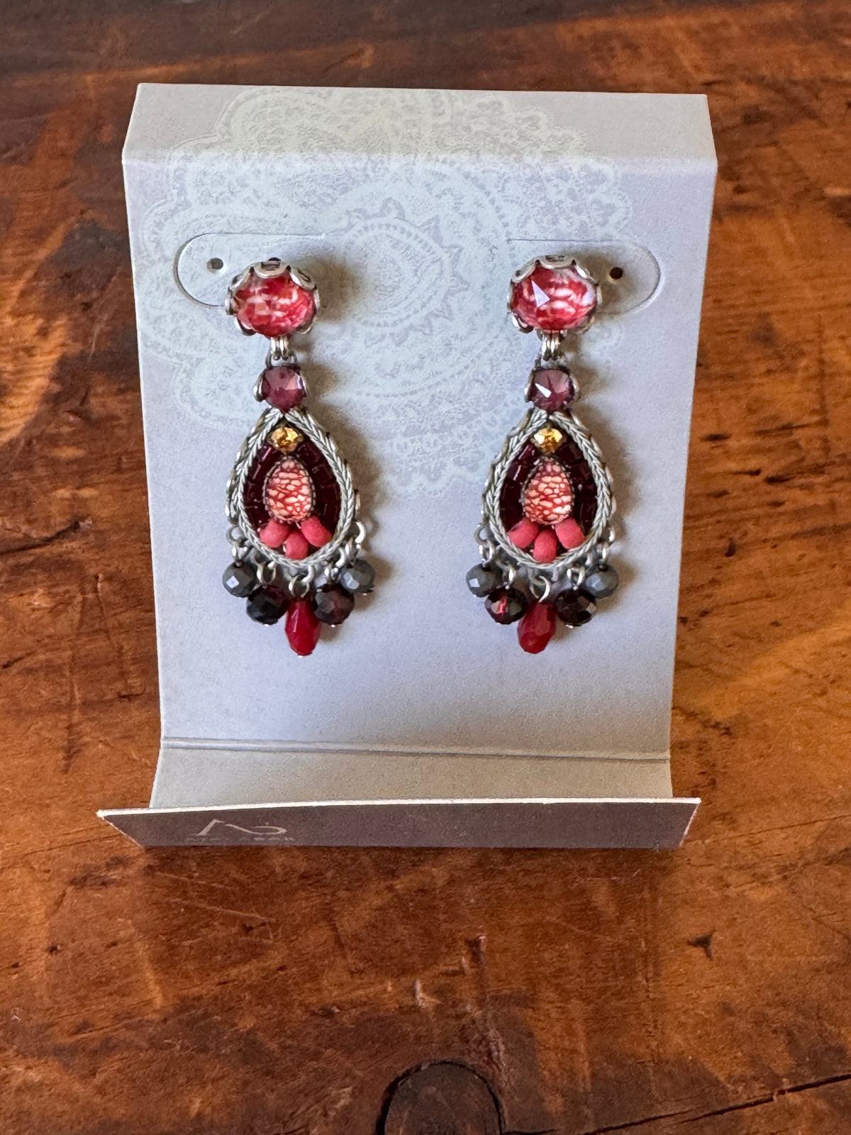 Ayala Bar Earrings – Ruby Red