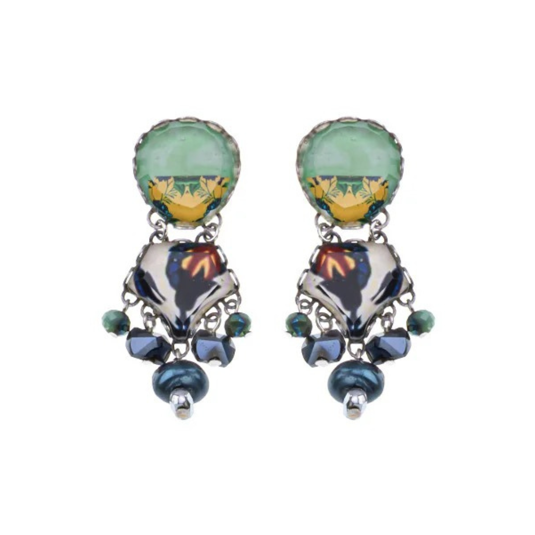 Ayala Bar Earrings – Small Multicolour Drop