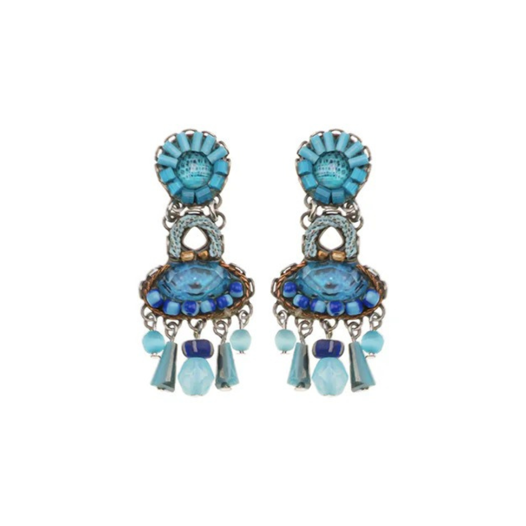 Ayala Bar Earrings – Turquoise & Blue