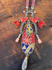 Ayala Bar Necklace – Teardrop Textile