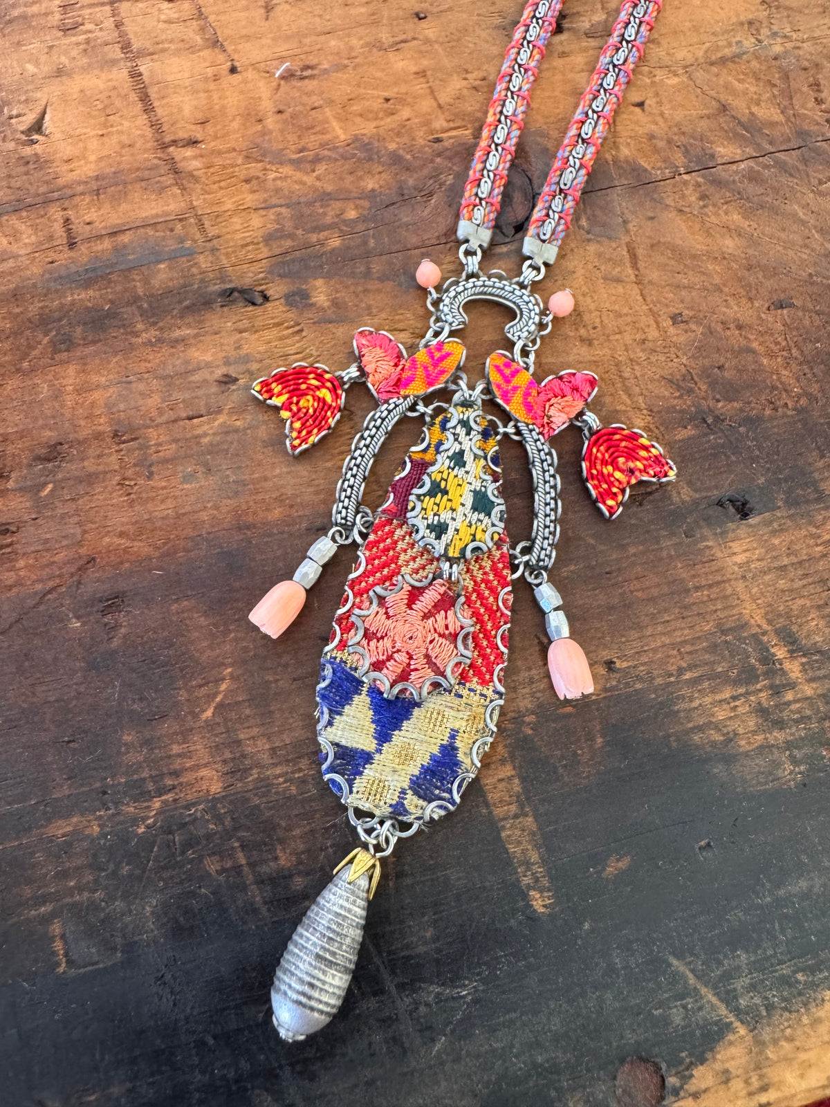 Ayala Bar Necklace – Teardrop Textile