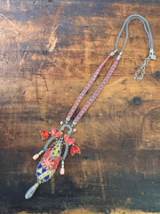 Ayala Bar Necklace – Teardrop Textile