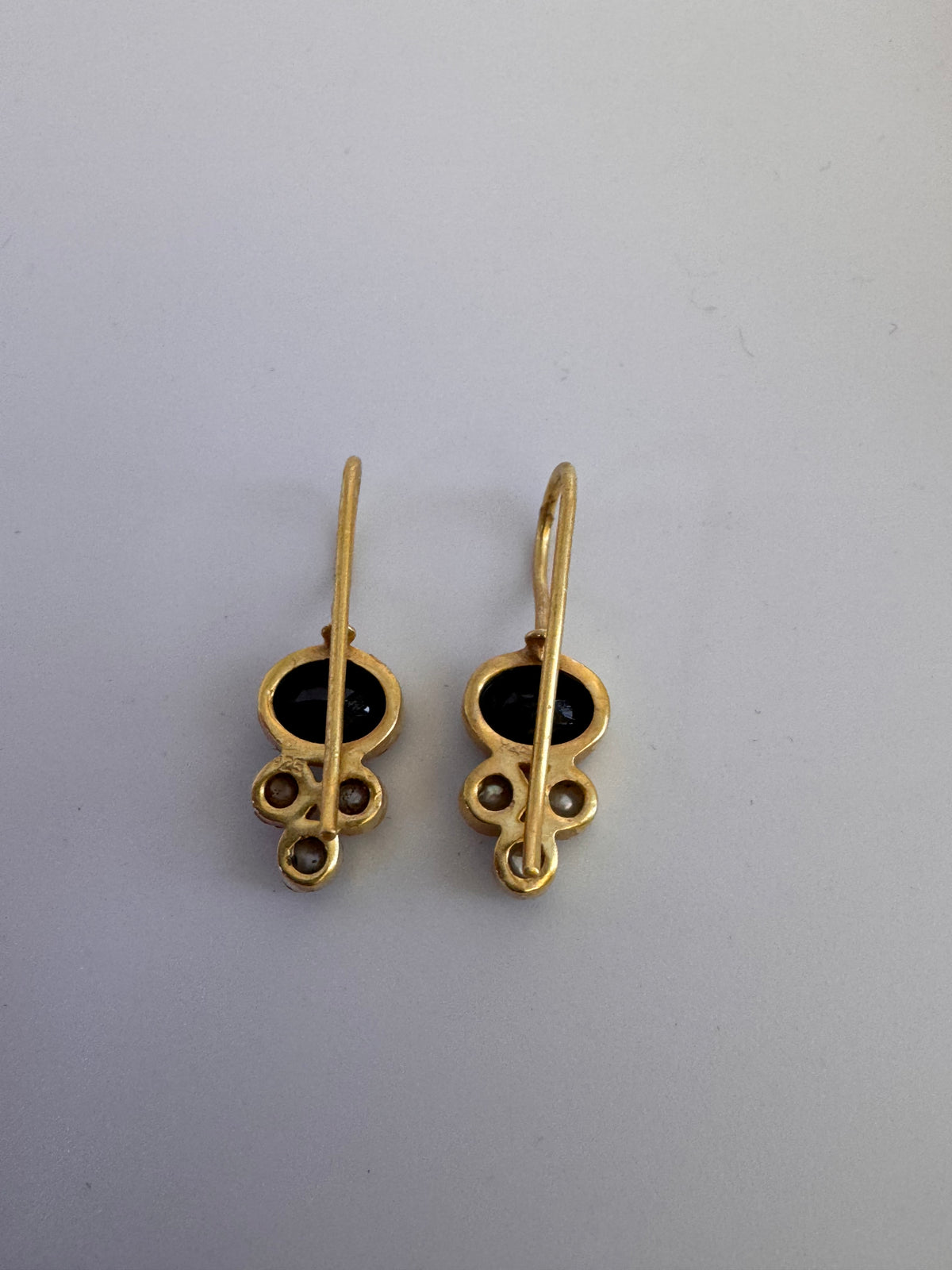 Black Onyx Pearl Earrings
