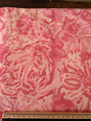 Block Print Cotton Fabric – Pink Floral