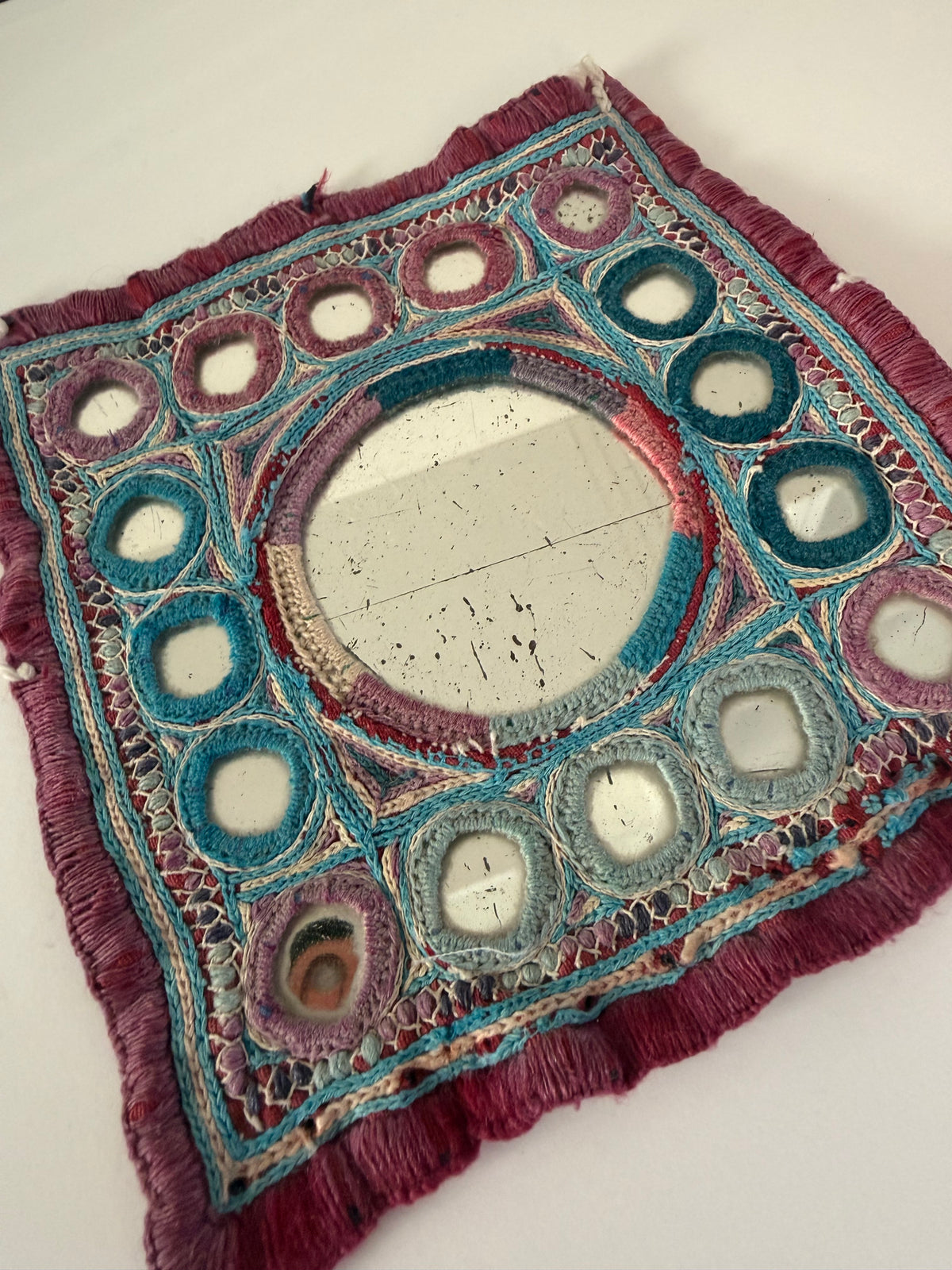 Blue & Purple Vintage Patch From Gujarat