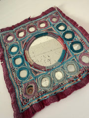 Blue & Purple Vintage Patch From Gujarat