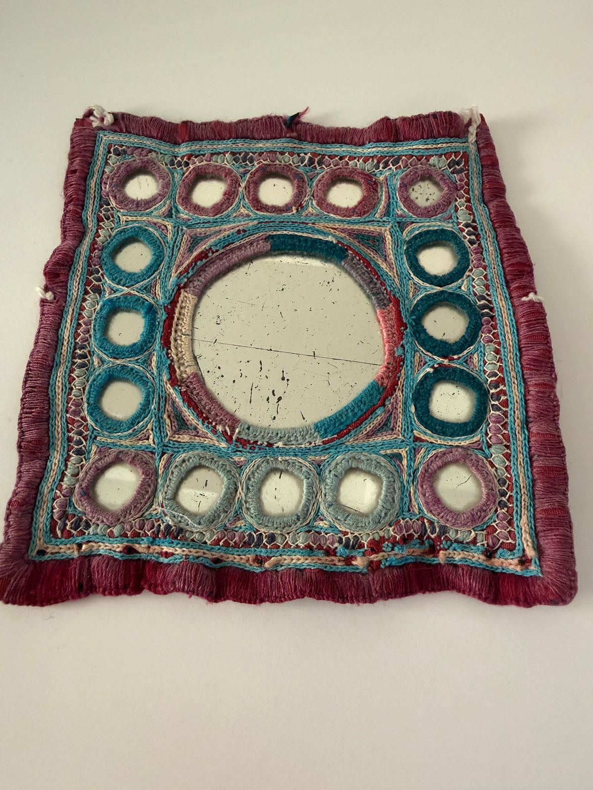Blue & Purple Vintage Patch From Gujarat