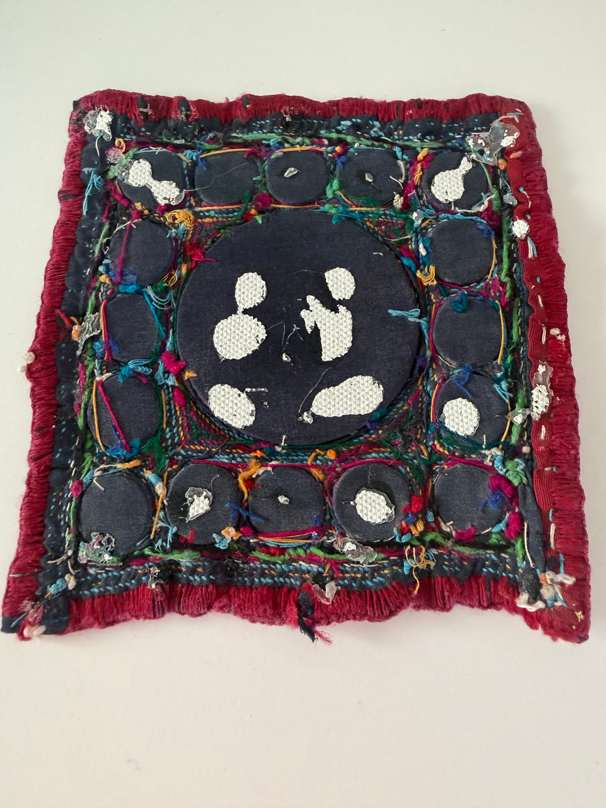 Blue & Purple Vintage Patch From Gujarat