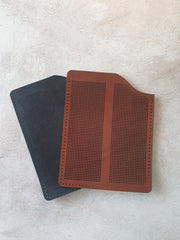 Cross – Stitch Kit – Black Leather Glasses Case – Multi – Colour Floral