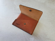 Cross – Stitch Kit – Tan Leather Card Holder – Multi – Coloured Pattern