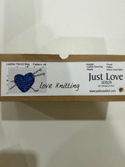 Cross – Stitch Kit – Tan Leather Pencil Case – Love Knitting