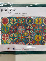 Cross – Stitch Kit – Tote Bag – Floral Pattern