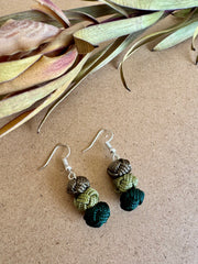 Green Ball Earrings – EM009
