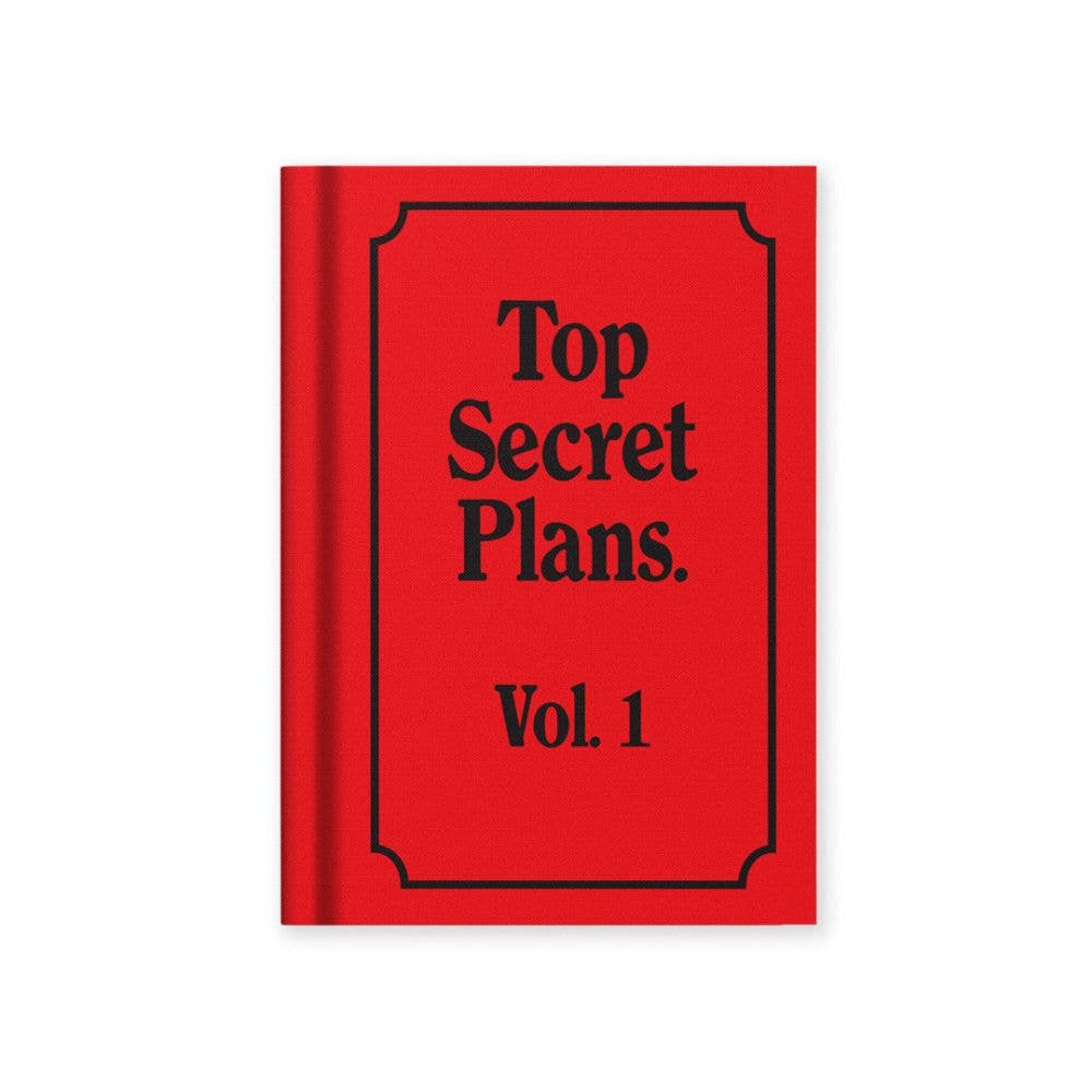 Hard Cover Tiny Notebook – Top Secret Plans