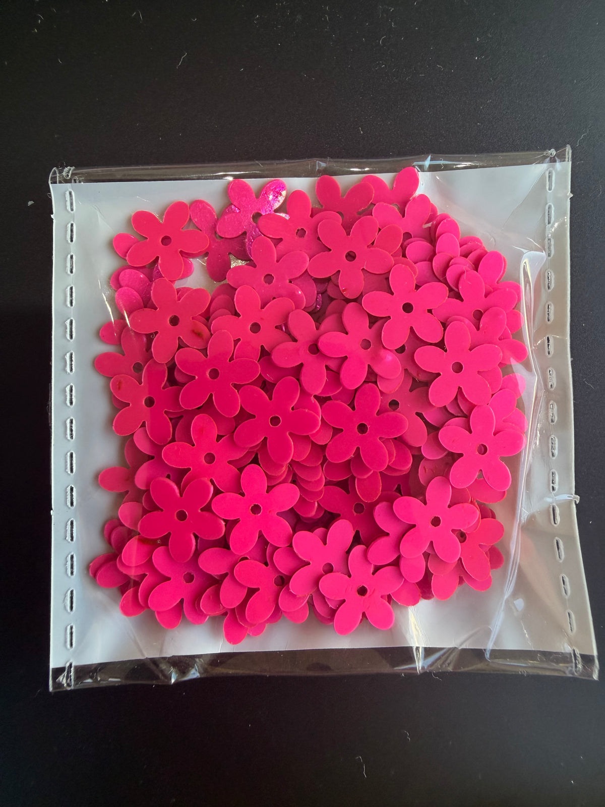 Hot Pink Sequins – Flowers