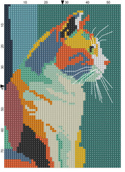 Just Love Stitch – Cross Stitch Tote Bag – Cat