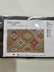 Just Love Stitch – Cross Stitch Tote Bag – Neutral Pattern