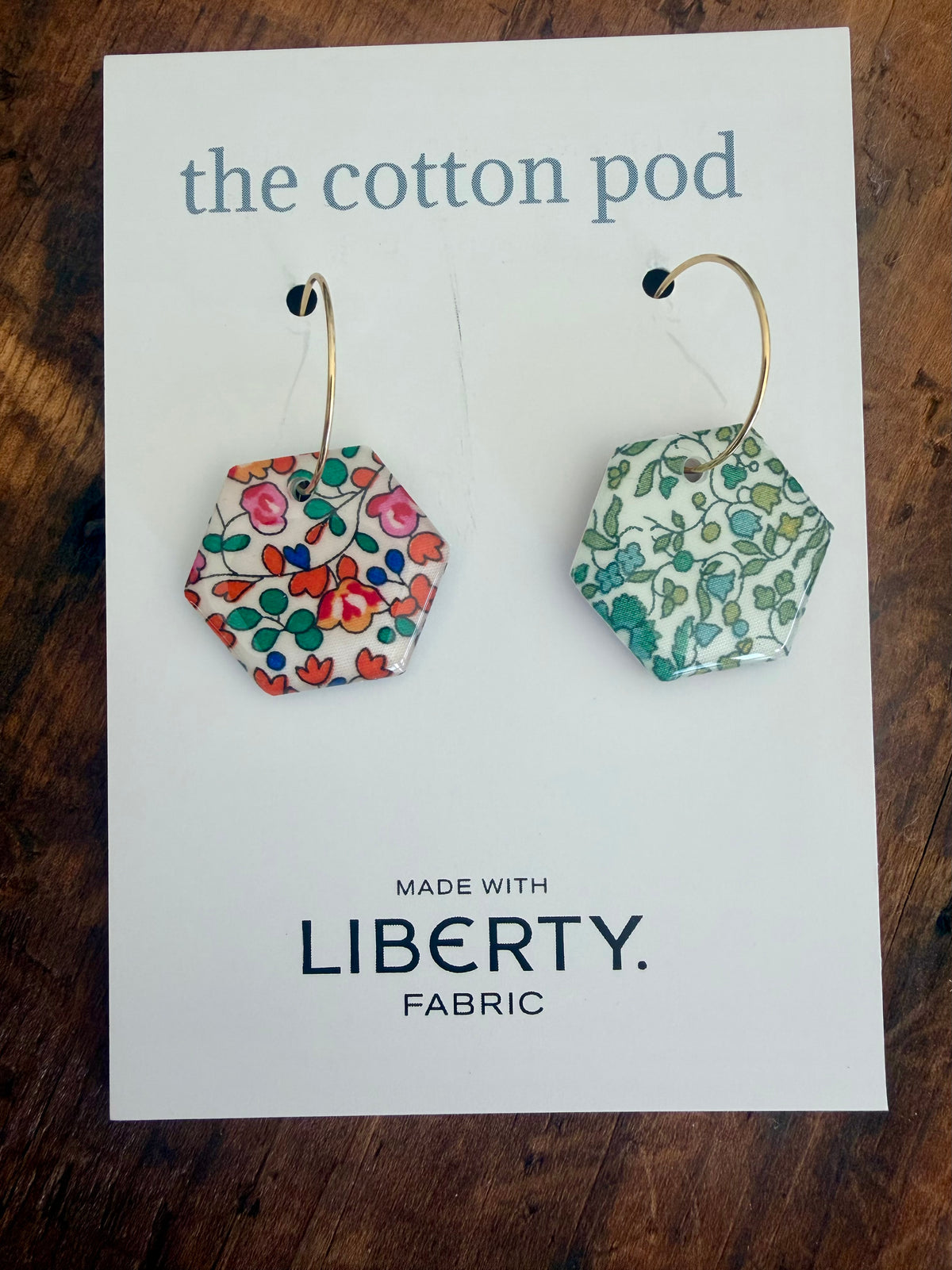 Liberty Reversible Earrings – Autumn Hexies