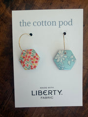 Liberty Reversible Earrings – Pastel Hexies