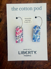 Liberty Reversible Earrings – Pink & Blue Drops